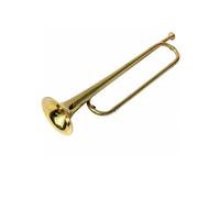 F Fityle Youth Brass Bugle Instrument Trumpet Cornet Brass Build With Flared Bell and Smooth Response for Young Suitable for Youth Ensembles School Lessons Rehearsals, Yellow
