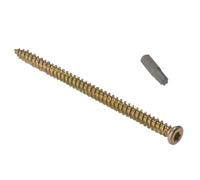 Masonmate Concrete & Masonry Screws | 7.5 X 102Mm | Zinc Yellow Passivated | Box 100 MAMCFS102