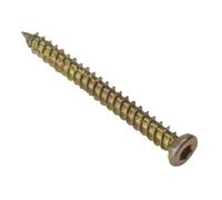 Masonmate Concrete & Masonry Screws | 7.5 X 152Mm | Zinc Yellow Passivated | Box 100 MAMCFS152