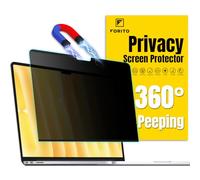 F FORITO Magnetic Privacy Screen Protector Compatible with MacBook Air 13 inch (2018, 2019, 2020, 2021, M1), Removable 360° Anti Peeping Anti Blue Light Laptop Privacy Shield