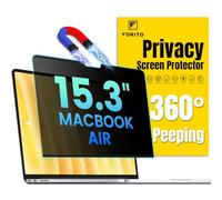 F FORITO Magnetic Privacy Screen Protector Compatible with MacBook Air 15.3 inch (2023-2025, M2, M3, M4), Removable 360° Anti Peeping Anti Blue Light Anti Glare Laptop Privacy Screen Shield