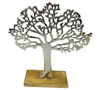 F&G Supplies Beautiful Polished Aluminium 'Tree of Life' Sculpture Decoration Jewellery Stand