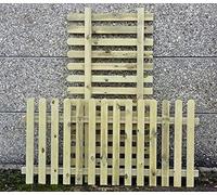 F&G Supplies Pack of Two Wooden Picket Garden Fence Panels 90cm (3ft) Tall x 1.8m (6ft) Long - Hand Built Pressure Treated Wood