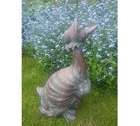 F&G Supplies Superb Beatrix Potter Garden Sculpture Statues of Jemima Puddle-Duck hand finished with an aged verde finish - 53cm tall!