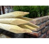 10 x Round Wooden Fence Posts Stakes HC4 Pressure Treated F&G Supplies Not Applicable 1.8m tall x 75mm diameter