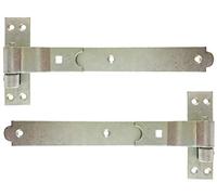 F&H™ 12" Inch - 30cm Cranked Band and Gudgeon Hook Hinges 1 Pair (2 Hinges)