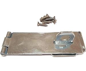 F&H™ 4.¾" Inch - 120mm Hasp and Staple General Purpose Bright Silver Zinc Plated Finish