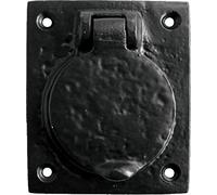 F&H™ Antique Black Night Latch Door Key Cylinder Cover - Premium UK Quality