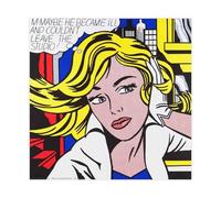 F I N U C B 15+ Roy Lichtenstein Famous Illustrations Posters M-Maybe by Roy Lichtenstein Posters Prints Canvas Deco Paintings Wall Art Unframe 16x16inch(40x40cm)