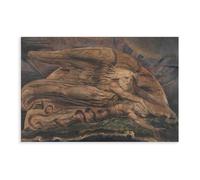 F I N U C B 35+ William Blake Famous Poster Prints Elohim Creating Adam by William Blake Oil Painting Canvas Wall Art Deco Print Unframe 16x24inch(40x60cm)