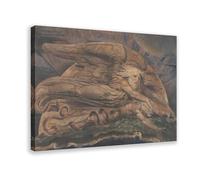 F I N U C B 35+ William Blake Famous Poster Prints Elohim Creating Adam by William Blake Oil Painting Canvas Wall Art Deco Print Frame 24x36inch(60x90cm)