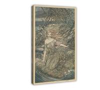 F I N U C B 42+ Arthur Rackham's Famous Illustrations Posters The Flood And There Under The Branches of The Overhanging Trees Was Undine by Arthur Rackham Posters