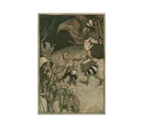 F I N U C B 42+ Arthur Rackham's Famous Illustrations Posters Witches And Warlocks, Ghosts, Goblins And Ghouls by Arthur Rackham Prints Posters Canvas Deco Painti