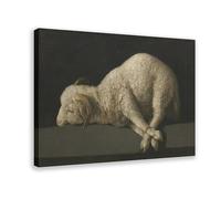 F I N U C B 42+ Francisco Goya Famous Poster Prints Lamb by Francisco Goya Oil Painting Canvas Wall Art Deco Print Frame 12x18inch(30x45cm)