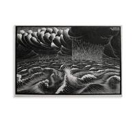 F I N U C B 42+ M.C. Escher Famous Poster Prints The Second Day of The Creation by Maurits Cornelis Escher Oil Painting Canvas Wall Art Deco Print Unframe 16x24in