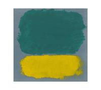 F I N U C B 44+ Mark Rothko Famous Color Field Poster Prints Untitled Green And Yellow by Mark Rothko Oil Painting Canvas Wall Art Deco Print Unframe 12x12inch(30