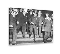 F I N U C B Al Capone Arrest in Chicago Photograph Prohibition - 18th Amendment Mafia Mobsters Prints Posters Canvas Deco Paintings Wall Art For Office Living Roo