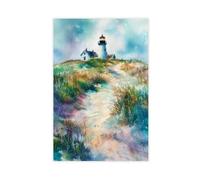 F I N U C B Cape Cod Watercolor Poster Wall Art Cape Cod Wall Hanging Home Décor Gift Art Lovers Massachusetts Lover Gift Massachusetts Unframe 20x30inch