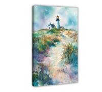 F I N U C B Cape Cod Watercolor Poster Wall Art Cape Cod Wall Hanging Home Décor Gift Art Lovers Massachusetts Lover Gift Massachusetts Frame 16x24inch