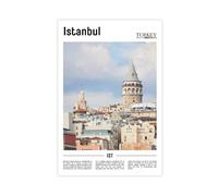 F I N U C B Istanbul Turkey Posters Art Prints Nature Wall Art And Mountain Print Travel for Hikers Campers Living Room Decor Unframe 24x36inch(60x90cm)