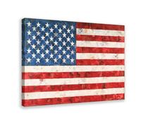 F I N U C B Jasper Johns 'flag' Quality Matte Paper Prints Posters Canvas Deco Paintings Wall Art For Office Frame 12" L X 18" W