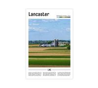 F I N U C B Lancaster Pennsylvania USA Canvas Prints - Amish Country Farmland Wall Art, Pennsylvania Dutch Landscapes Poster for Rustic Home Decorations 16x24inch