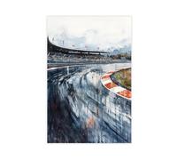 F I N U C B Motorsport Racing Circuit Watercolor Poster Travel Print Racing Circuit Wall Art Motorsport Painting UK Track Decor Canvas Deco Prints Unframe 24x36in