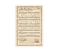 F I N U C B The First Noel Poetry And Music Poster Vintage Christmas Bathroom Wall Decor Prints Retro Christmas Wall Art for Home Kitchen Office Canvas Unframe 24