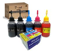 F-INK 5x50ML Ink Refill Kits Replacement for Eps 603 or 603XL,Work with Expression Home XP-3100 XP-2105 XP-4100 XP-2100 XP-3105 XP-4105 WF-2810 WF-2830 WF-2835 WF-2850 Printer