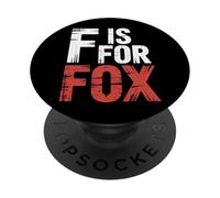 F Is For Fox Elementary Kindergarten Reading Teacher |- PopSockets Adhesive PopGrip