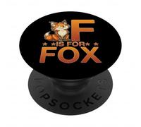 F Is For Fox Elementary Kindergarten Reading Teacher PopSockets Adhesive PopGrip