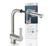 F.J. Chute 79729 London Kitchen Sink Mixer Tap Stainless Steel Look