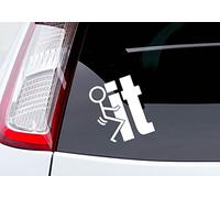F**K IT Sticker | Funny F*CK IT JDM 5.5' White Novelty Vinyl Decal Window Sticker for Laptop, Ipad, Window, Wall, Office Furniture, Car, Van, Bike, Truck, Motorcycle
