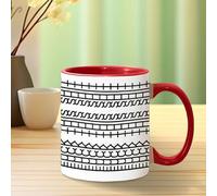 F**k This Shit Mug, 20oz Novelty Coffee Cup with Secret Inscription, Novelty Creativity Funny Ceramic Coffee Lover Present, Unique Humor Adult Drink Cup for Work Bestie Friend Coworker (Red_10oz)