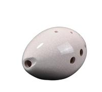 F Key Ocarina 8 Hole Instrument With Beautiful Sound Suitable For Beginners(White)