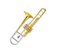 F Key Piston Professional Playing Exercises For Beginner Trombone Lacquered Brass Trombone