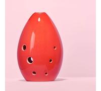 F Key Xun Ocarina Flute 8 Hol MusicaI Instrument Ancient Instrument for Beginner Gift Hand Polished Fired (Color : Red)