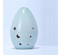 F Key Xun Ocarina Flute 8 Hol MusicaI Instrument Ancient Instrument for Beginner Gift Hand Polished Fired (Color : Sky blue)
