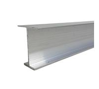 F&L Aluminum I-Beam - 6061 Alloy, 36" Structural Support Rail for A/C Stand Legs, Engineered for Building Code approvals. (Miami-dade and Florida Building Code Approved)