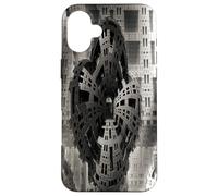 F. Lang In Love - Fractal Geometry Algorithmic Abstract Art Case for iPhone 16 Plus
