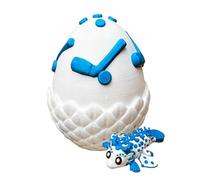 F Lexi Baseball Dragon Egg, With Flexible And Movable Structure, 6.9x6.9x7.3cm, 3d D ragon Eggs With Dragon Inside, 3d Printed D Ragon Egg, Wide Applications, For Kids Boys Girls Sports Enthusiasts