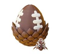 F Lexi Baseball Dragon Egg, With Flexible And Movable Structure, 6.9x6.9x7.3cm, 3d D ragon Eggs With Dragon Inside, 3d Printed D Ragon Egg, Wide Applications, For Kids Boys Girls Sports Enthusiasts