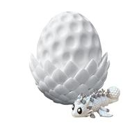 F Lexi Baseball Dragon Egg, With Flexible And Movable Structure, 6.9x6.9x7.3cm, 3d D ragon Eggs With Dragon Inside, 3d Printed D Ragon Egg, Wide Applications, For Kids Boys Girls Sports Enthusiasts