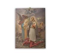 F.LLI BONELLA Bonella Brothers | Painting canvas Saint Joseph protector of the Holy Family size 30x40 cm | Made in Italy