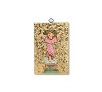 F.LLI BONELLA Bonella Brothers | Sacred picture on 8mm poplar MDF wood with golden foil mosaic of the Divine Nino with Prayer on the back 10 x 15 cm | Made in Italy