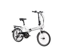 F.lli Schiano E-Sky, Electric Bike for Adults, 20" Folding Bike, 36V 7.8Ah Removable Battery, 250W Motor, 40Nm, Commuter Ebike, White