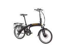 F.lli Schiano Galaxy, Electric Bike for Adults, 20" Folding Bike, 36V 10.4Ah Removable Battery, 250W Motor, 40Nm, Commuter Ebike, Black-Orange