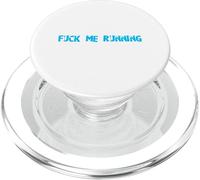 F ME RUNNING blue chaos swear curse words cursing track star PopSockets PopGrip for MagSafe