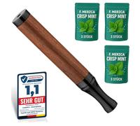 F.MERZCA Premium 3.0 Smoking Ceasing Breath Wood with Refreshing Mint Flavour - 9 x Mint Filters with More Resistance - Cigarette Replacement & Smokeless Aid Nicotine Free with 900 Drags