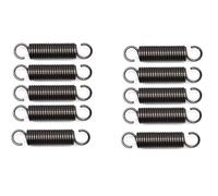 F-MINGNIAN-SPRING 10Pcs Outer Dia 5mm Small Extension Spring Steel Tension Spring With Hooks Wire Dia 0.5mm Length 15-60mm (Size : 0.5 x 5 x 60mm)